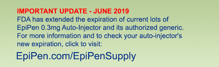   	EpiPen® (epinephrine injection, USP) and EpiPen Jr® (epinephrine injection, USP) Auto-Injectors  